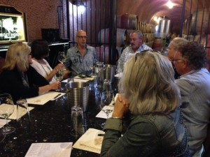 The Tour Vin group at Anderson Conn Valley Winery